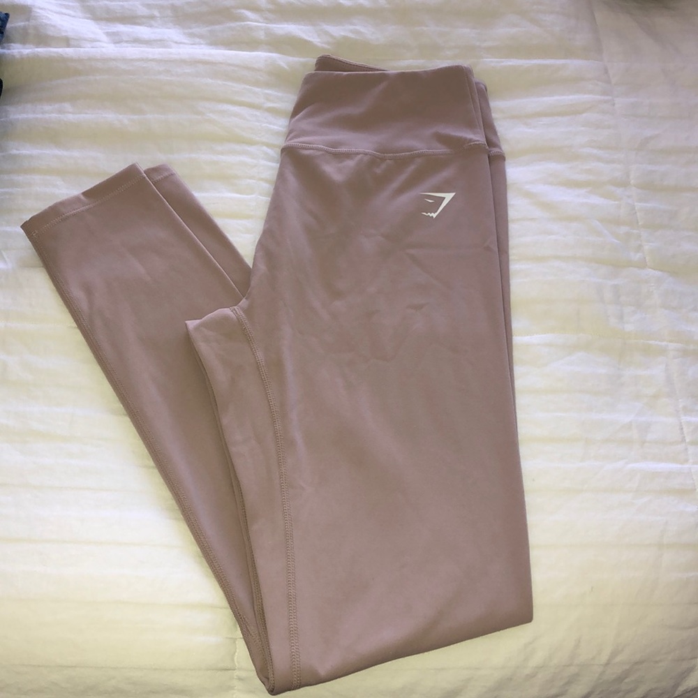 Sand color gym shark leggings